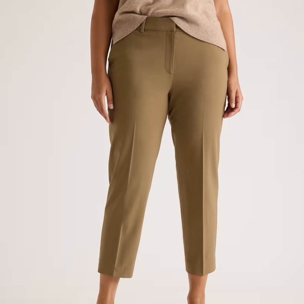 Quince Italian Wool Slim Leg Ankle Pants